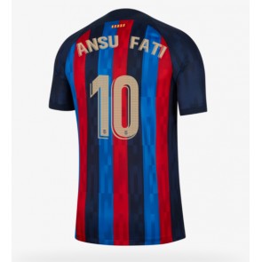 Barcelona Ansu Fati #10 Hemmatröja 2022-23 Kortärmad